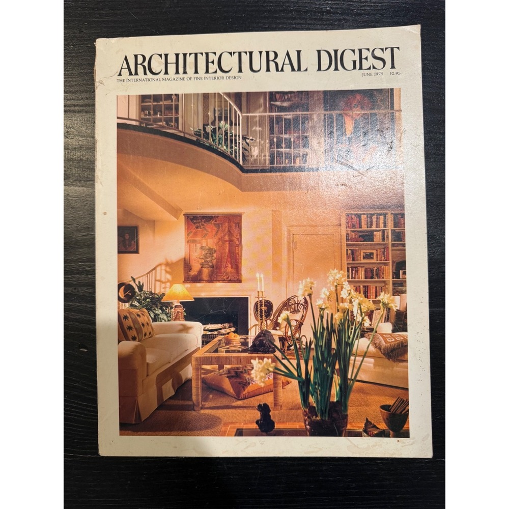 Architectural Digest June 1979 Magazine Vintage Interior Design Antiques